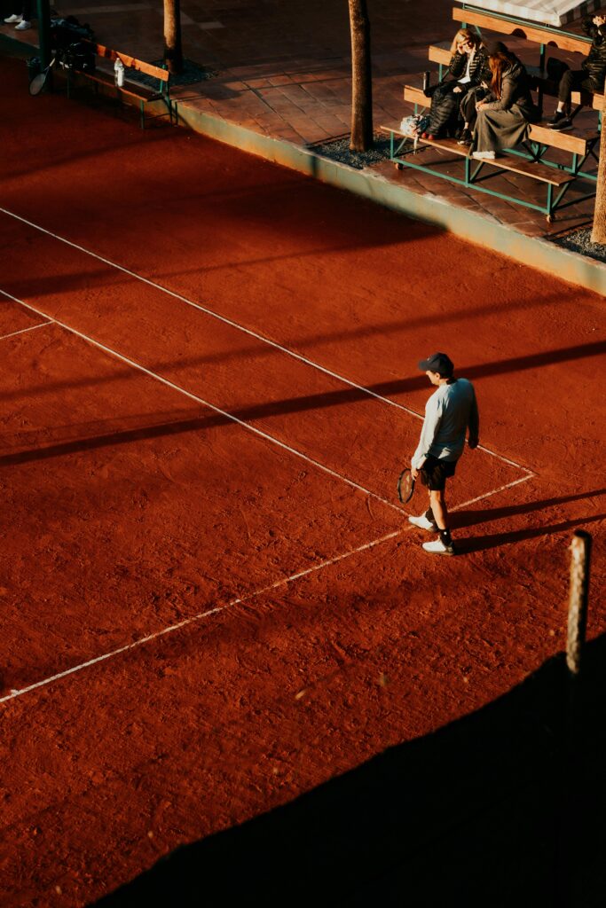 Roland Garros clay court symbolizing the intensity and the mental games